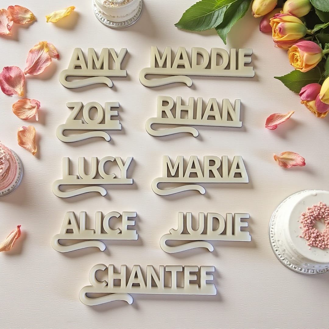 Personalised Name Drink Marker Clips - Image 4