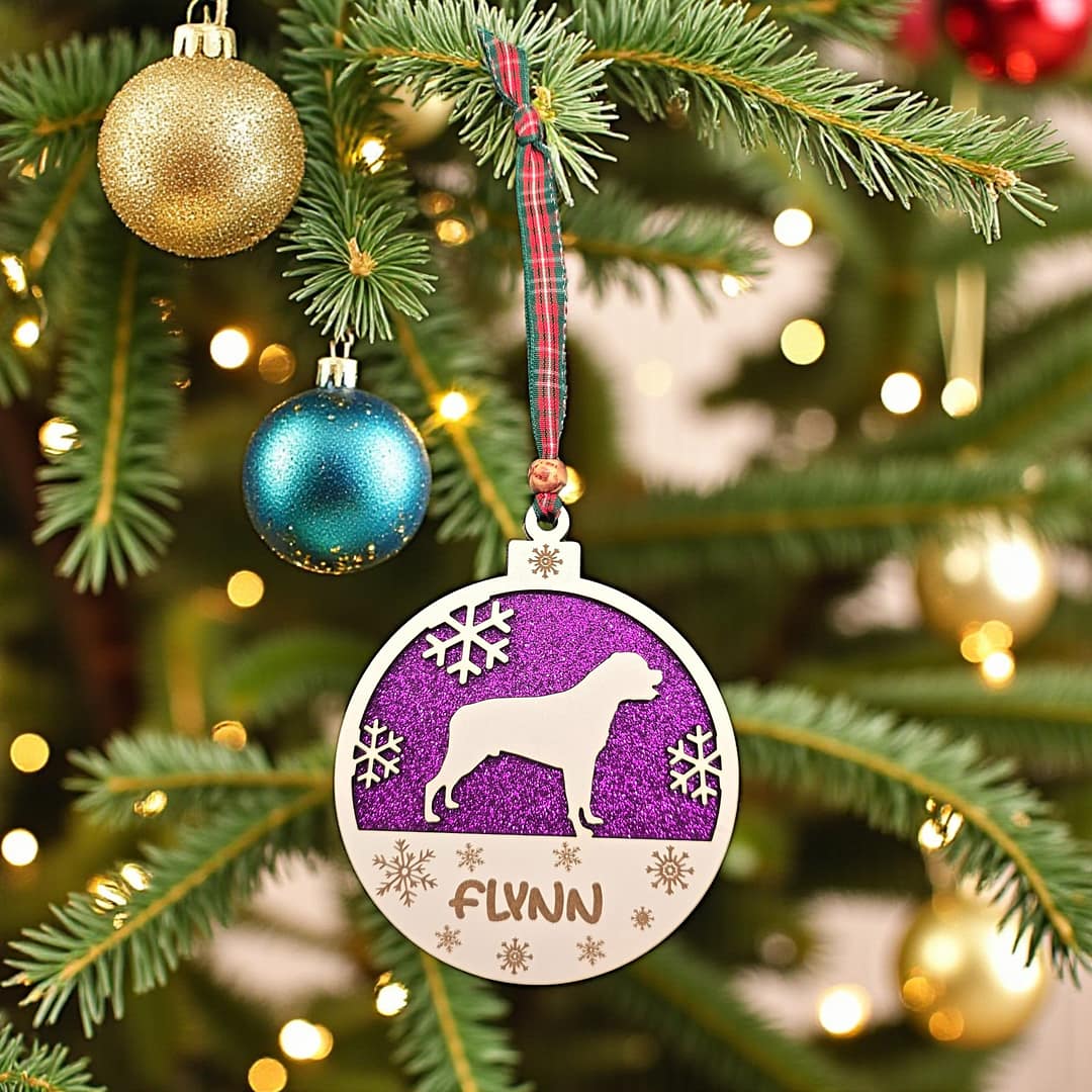 Personalised Dog Breed Christmas Ornament - Image 5