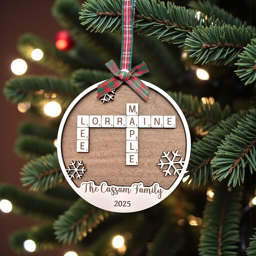 Scrabble Family Names Ornament - Image 3