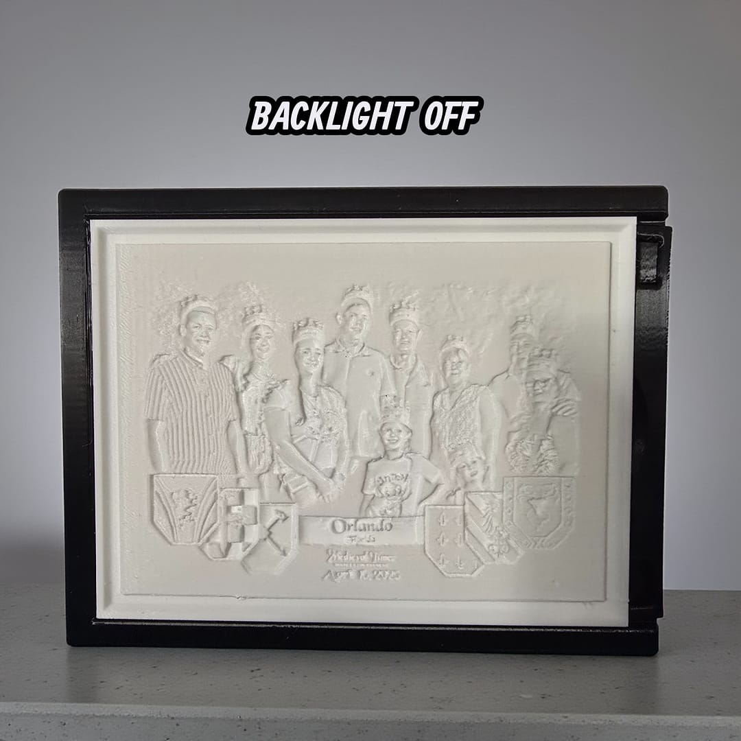 3D Printed Photo Lithophane - Image 3