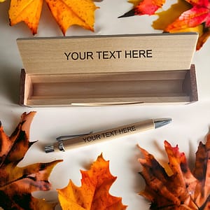Alternative view of Personalised Bamboo Pen & Case Set