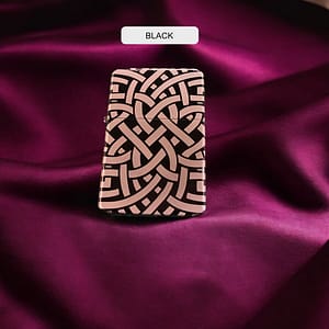 Engraved Black Brass Lighters