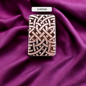 Engraved Chrome Brass Lighters