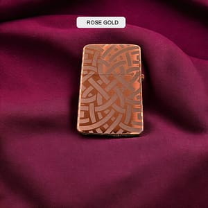 Engraved Rose Gold Brass Lighters