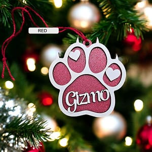 Personalised Paw Print Decorations