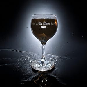 Etched Gin Glasses
