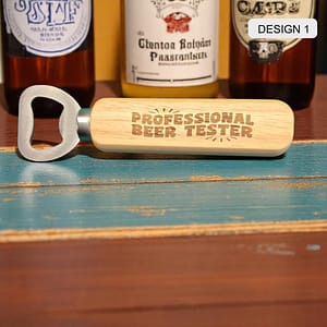 Engraved Wooden Bottle Opener