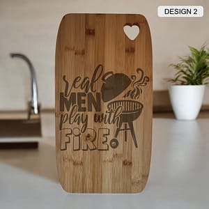 Alternative view of BBQ Bamboo Cutting Board
