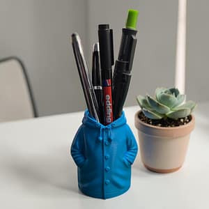 3D Printed Raincoat Pen Holder
