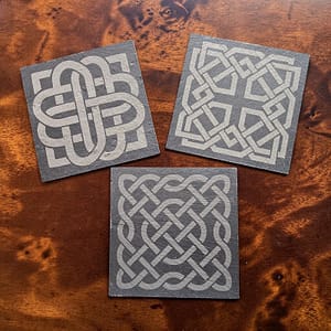 6 Natural Slate Coasters - Image 2