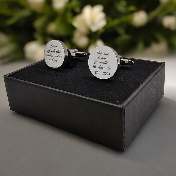 Personalised Wedding Cufflinks