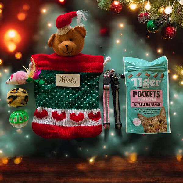 Personalised Cat Christmas Stocking