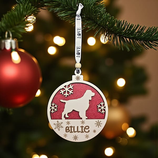 Personalised Dog Breed Christmas Ornament