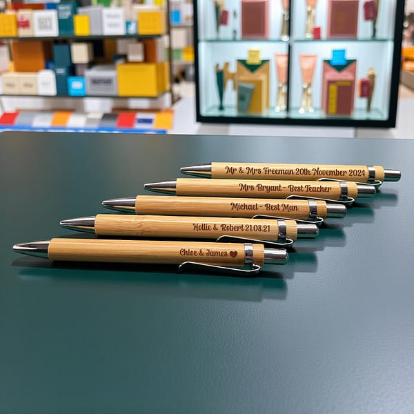 Personalised Bamboo Pens
