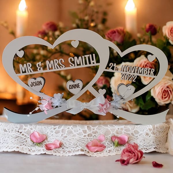 Personalised Wedding Table Display
