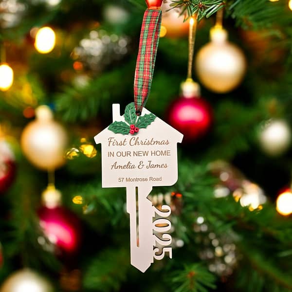 Personalised New Home Christmas Tree Decoration