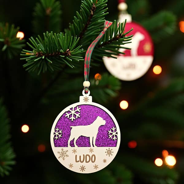 Personalised Dog Breed Christmas Bauble